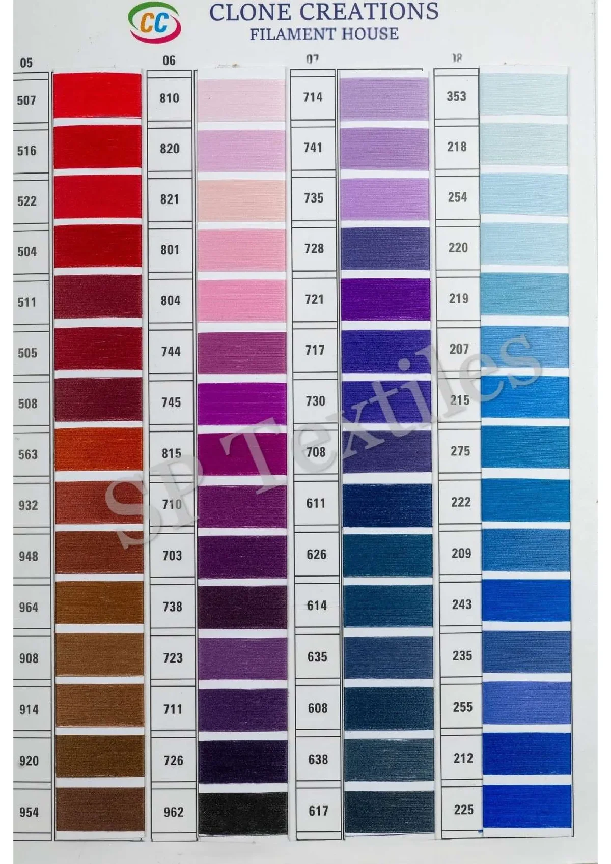 Filament Shade Card 2