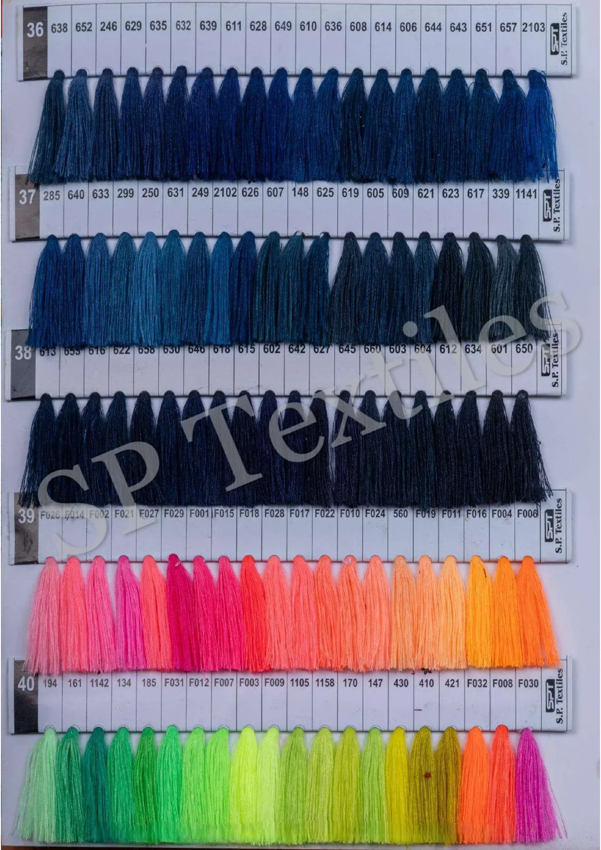 Polyester Shade Card 2